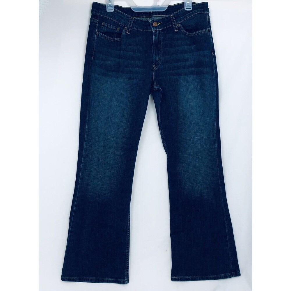 Levis 518 Jeans Womens 13 Superlow Stretch Red‎ Tab Work Casual Dark Wash
